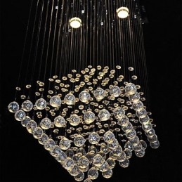 Clear Crystal 4 Lights Flush Mount I Enkel Design