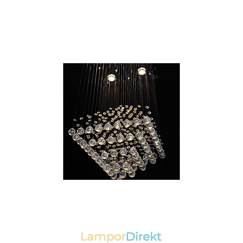 Clear Crystal 4 Lights Flush Mount I Enkel Design