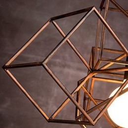 Hänge 1 Ljus Vintage Minimalistisk Järnmålning Ljuskrona