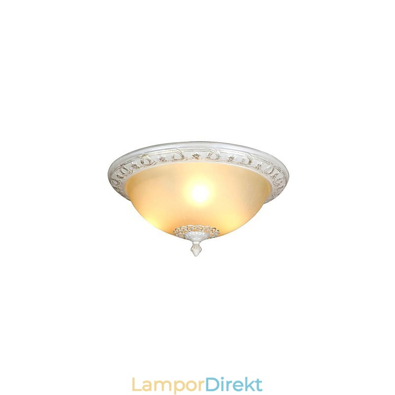 Retro Chrome Metal Flush Mount