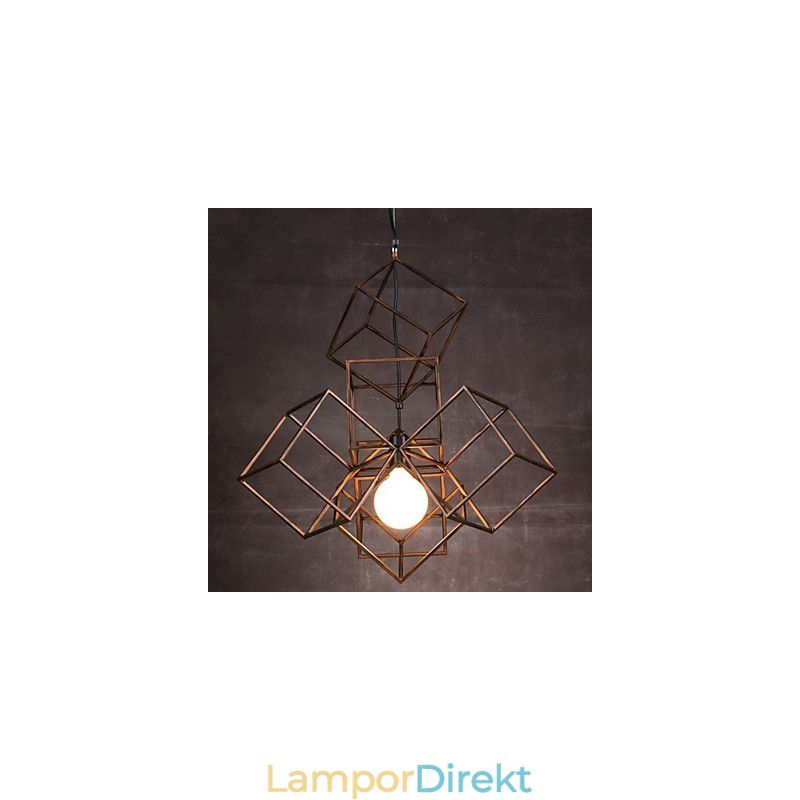 Hänge 1 Ljus Vintage Minimalistisk Järnmålning Ljuskrona