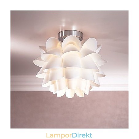 Taklampa Med Vit Blomma 1 Ljus Hängande Lamparmatur Taklampa Med Vit Blomma 1 Ljus Hängande Lamparmatur