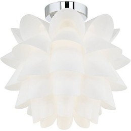 Taklampa Med Vit Blomma 1 Ljus Hängande Lamparmatur
