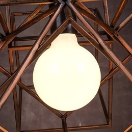 Hänge 1 Ljus Vintage Minimalistisk Järnmålning Ljuskrona