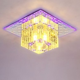 Minikristall Taklampa Spotlight Smd 3W Creative Lamp Rör Ljus Färgglad Färg Fyrkantig Kupolljus