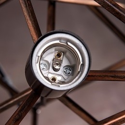 Hänge 1 Ljus Vintage Minimalistisk Järnmålning Ljuskrona
