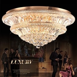 Modern Luxury 9Modern Crystal Ceiling Light Absorber Kupolljusdiameter 80Cm