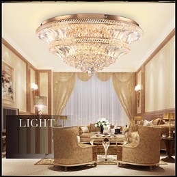 Modern Luxury 9Modern Crystal Ceiling Light Absorber Kupolljusdiameter 80Cm