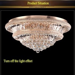 Modern Luxury 9Modern Crystal Ceiling Light Absorber Kupolljusdiameter 80Cm