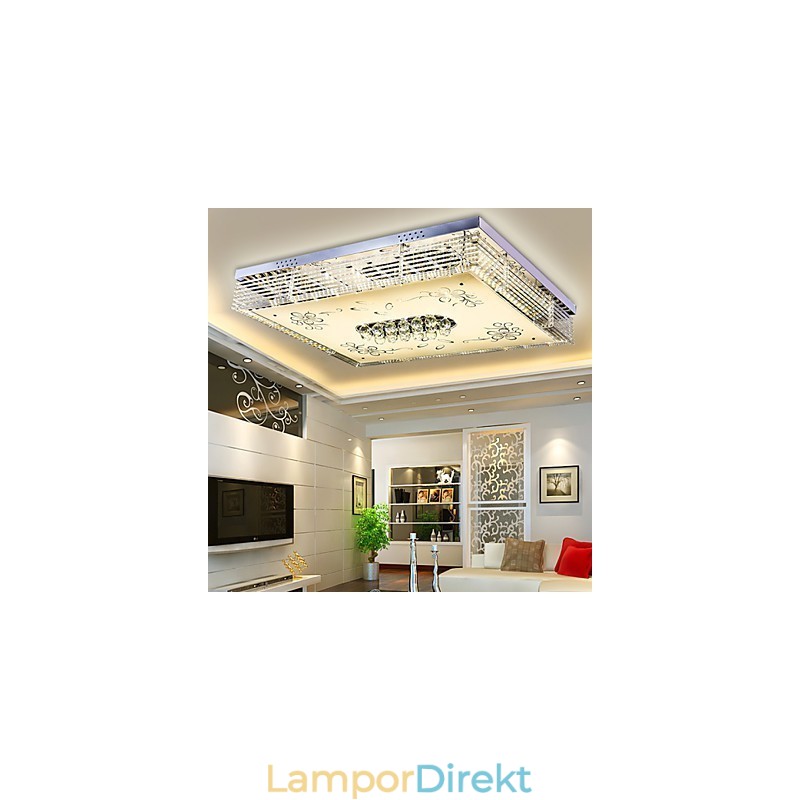 Flush Mount Crystal Modern Contemporary Metal