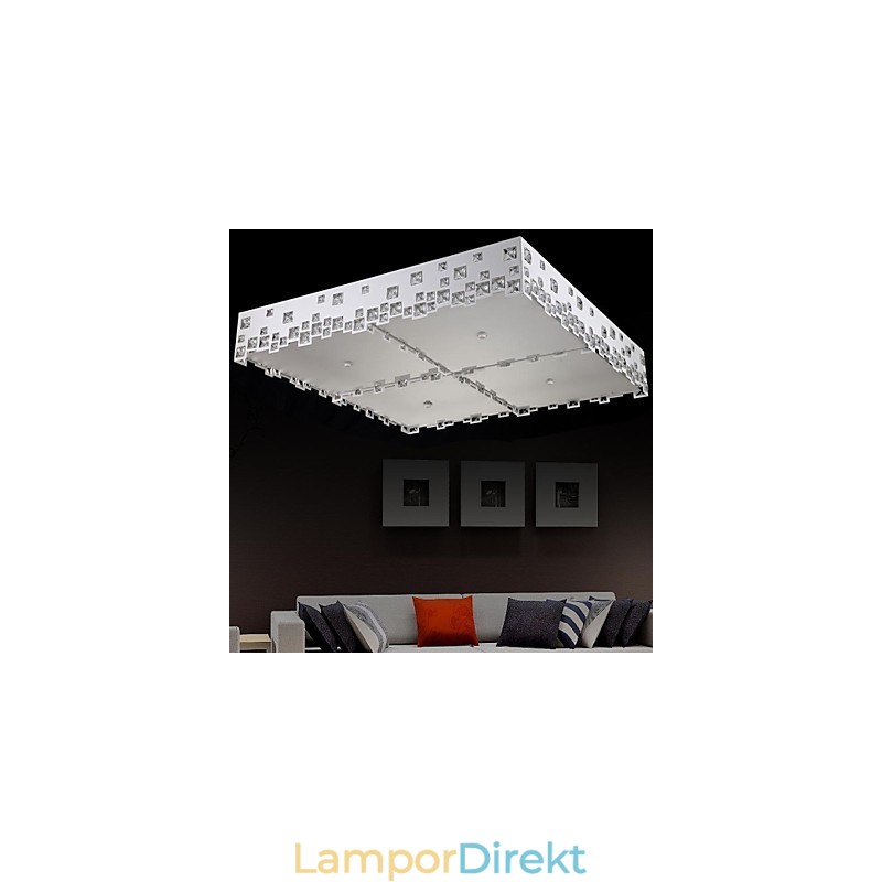 Crystal Flush Mount Modern Contemporary Metal