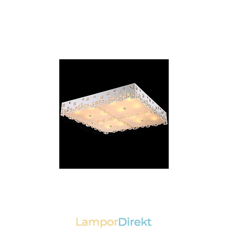 Crystal Flush Mount Modern Contemporary Metal