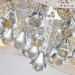 Flush Mount Crystal Modern Contemporary Metal