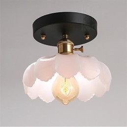 Flush Mount Retro Lighting Lights Glastaklampa