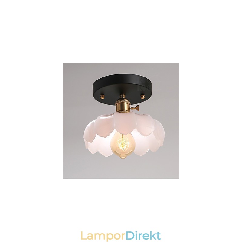 Flush Mount Retro Lighting Lights Glastaklampa