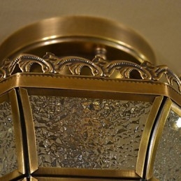Traditionella Klassiska Mini Stil Mässing Metall Flush Mount Spotlights