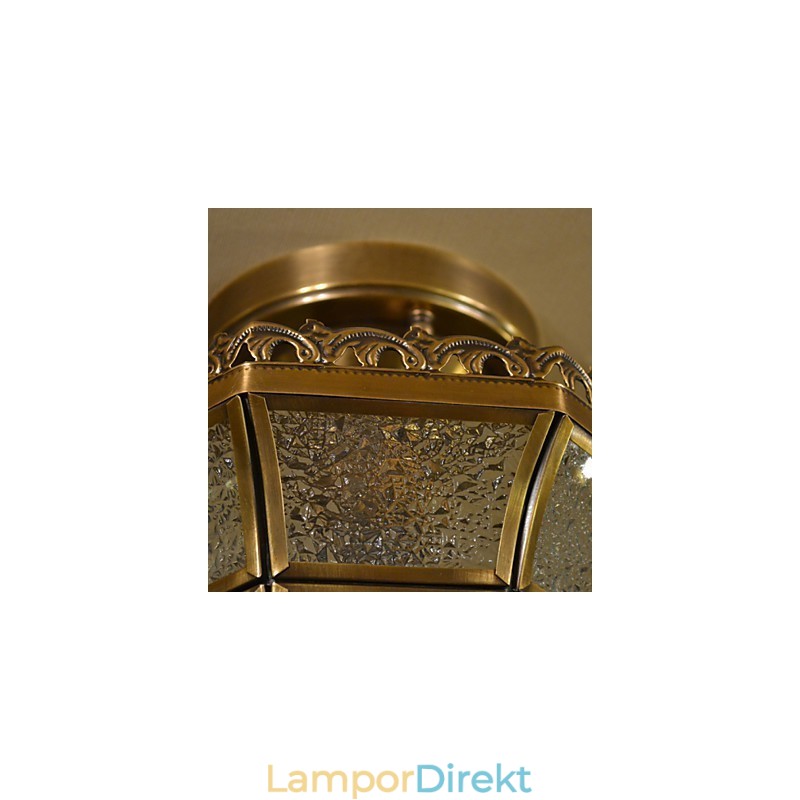 Traditionella Klassiska Mini Stil Mässing Metall Flush Mount Spotlights