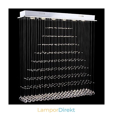 Rektangel Kristall Ljuskrona Lampor Tak Hängande Belysning Lampor Armaturer