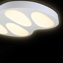 Flush Mount No Polar Light Med Fjärrkontroll Modern Contemporary