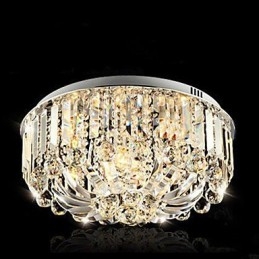 Flush Mount Lights Undersektion Kontroll Ljuskälla Crystal Metal Fashion Modern Classic