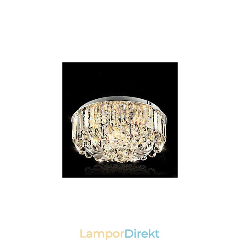Flush Mount Lights Undersektion Kontroll Ljuskälla Crystal Metal Fashion Modern Classic