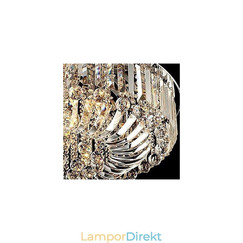 Flush Mount Lights Undersektion Kontroll Ljuskälla Crystal Metal Fashion Modern Classic