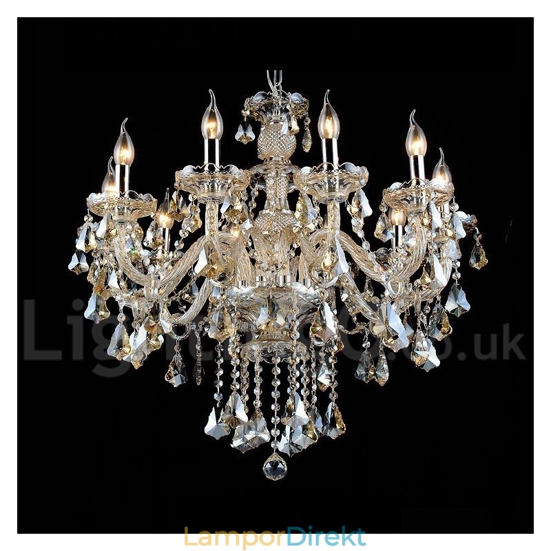 Cognac Crystal Color Pendel Light Crystal Modern Contemporary Traditional Classic Retro Lantern Country