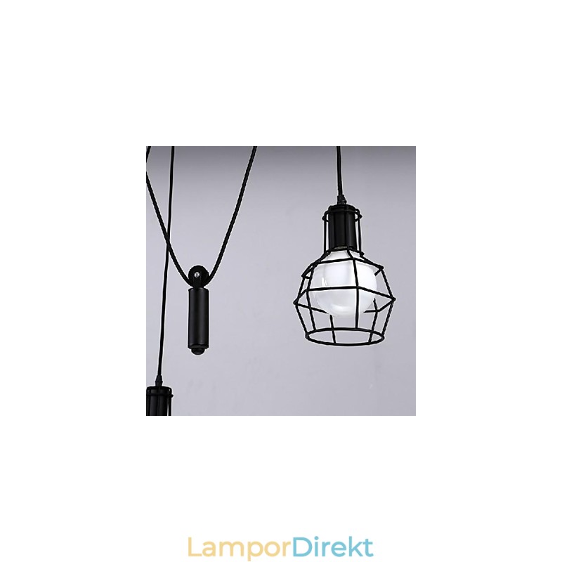 Traditionell Klassisk Vintage Retro Lykta Land Mini Stil Målning Metall Hängande Ljus Matsal
