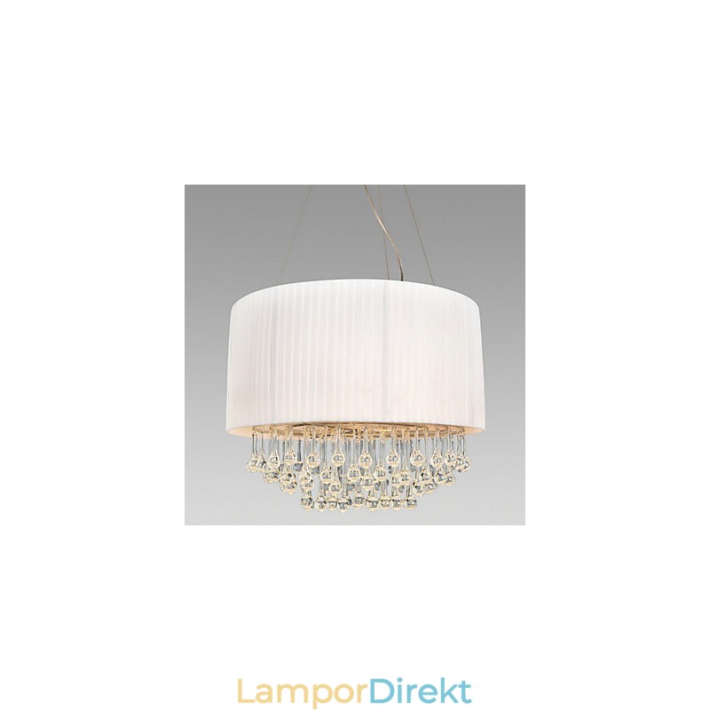 Taklampa I Kristall Med 5 Lampor