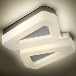 Flush Mount Ljus Vit Varmvitt Ljus Mode Enkel Modern