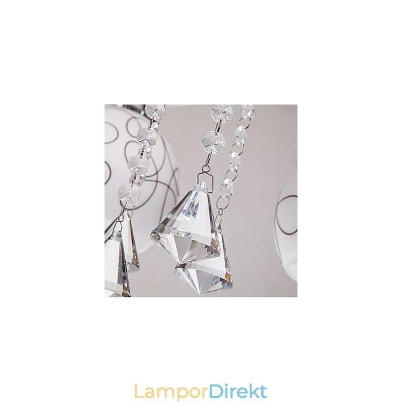 Ljuskrona Modern Crystal Living 8 Lampor