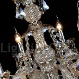 Cognac Crystal Color Pendel Light Crystal Modern Contemporary Traditional Classic Retro Lantern Country