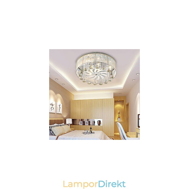Flush Mount Crystal Modernt Samtida Glas