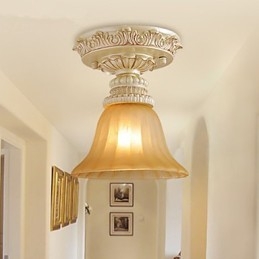 Traditionell Klassisk Mini Style Målning Harts Flush Mount Spot Lights