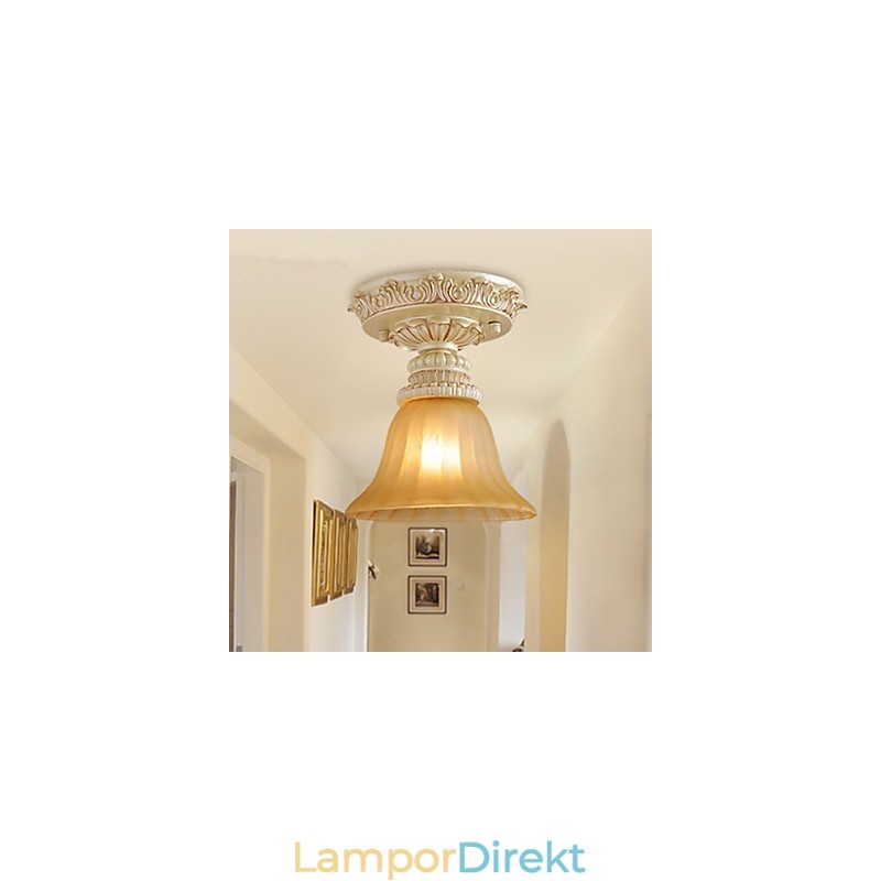 Traditionell Klassisk Mini Style Målning Harts Flush Mount Spot Lights