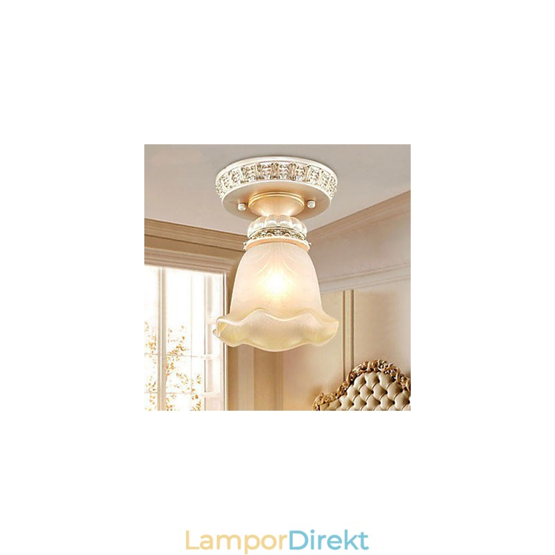 Traditionell Klassisk Mini Style Målning Harts Flush Mount Spot Lights