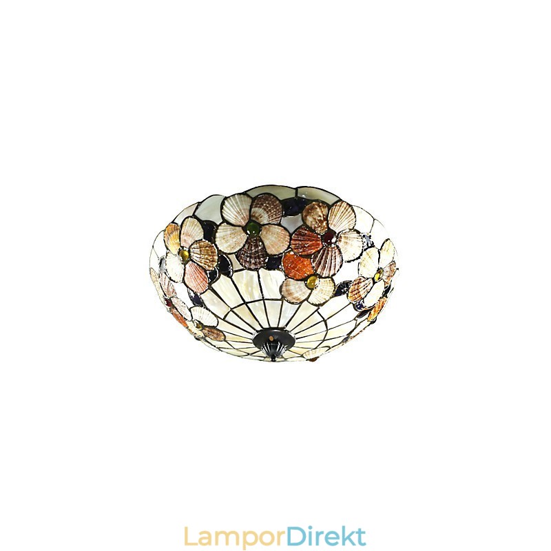 Medelhavets Snäckor Absorberar Kupolen Ljus Lantlig Skorsten 50 Cm I Diameter