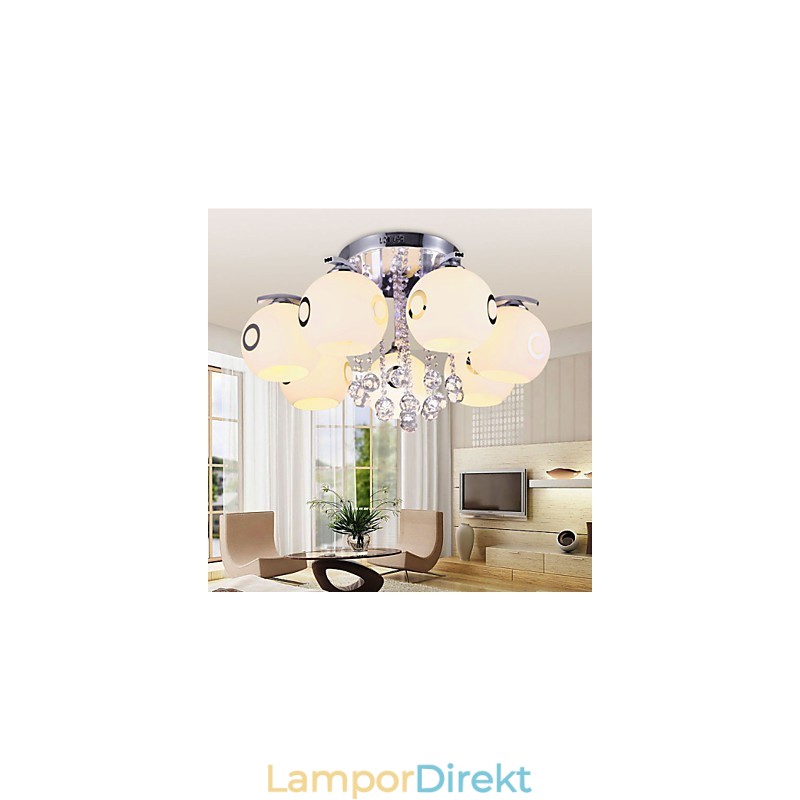 Flush Mount Crystal Modernt Samtida Glas