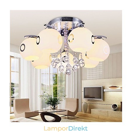 Flush Mount Crystal Modernt Samtida Glas