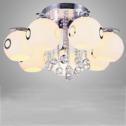 Flush Mount Crystal Modernt Samtida Glas