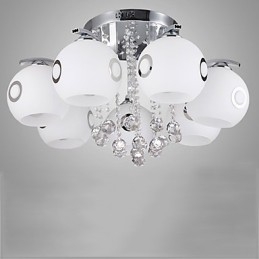 Flush Mount Crystal Modernt Samtida Glas