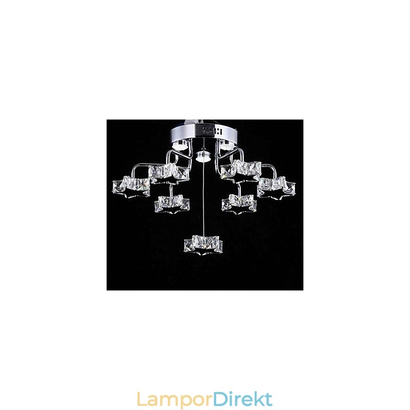 Flush Mount 7 Light Modern Elektropläterad Rostfri