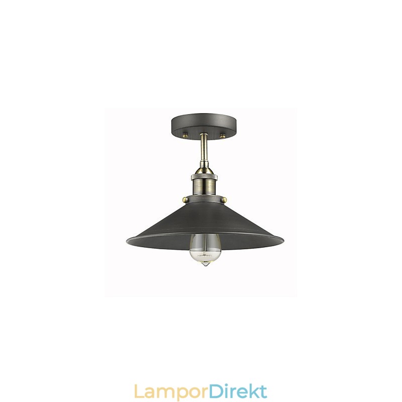 Vintage Mini Edison Taklampa 1 Light Metal Flush Mount