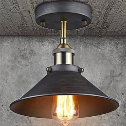 Vintage Mini Edison Taklampa 1 Light Metal Flush Mount