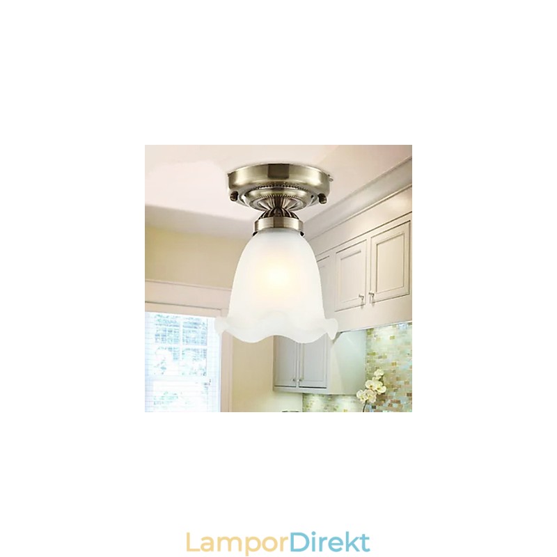 Traditionella Klassiska Mini Stil Elektropläterade Metall Flush Mount Spotlights