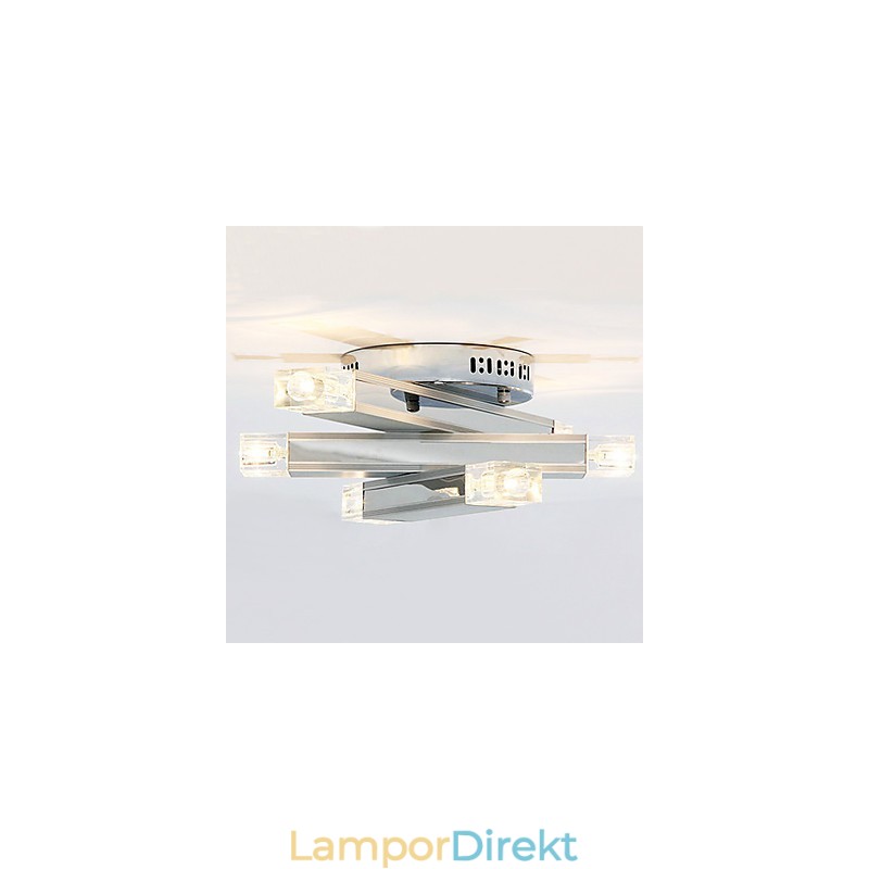 Modern Taklampa Med 6 Lampor I Elegant Design
