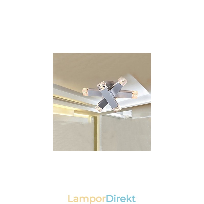 Modern Taklampa Med 6 Lampor I Elegant Design