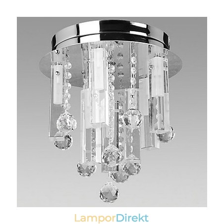 Taklampa I Kristall Med 8 Lampor Taklampa I Kristall Med 8 Lampor