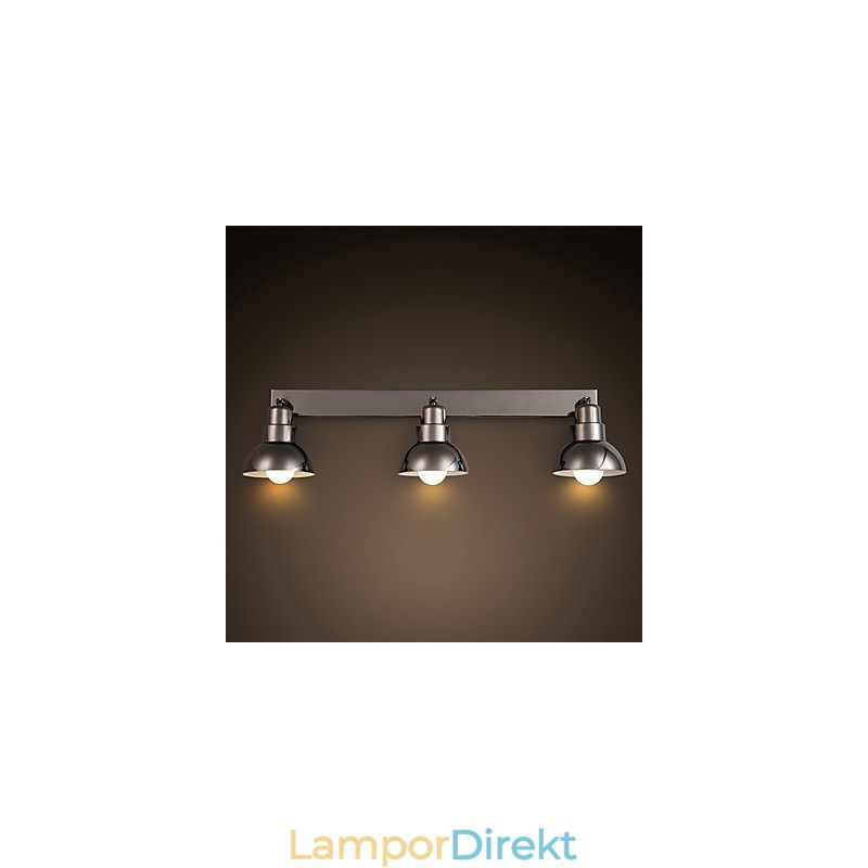 Flush Mount Triinal Huvud Ljus Vit Glas Aluminium Ram Mode Modern
