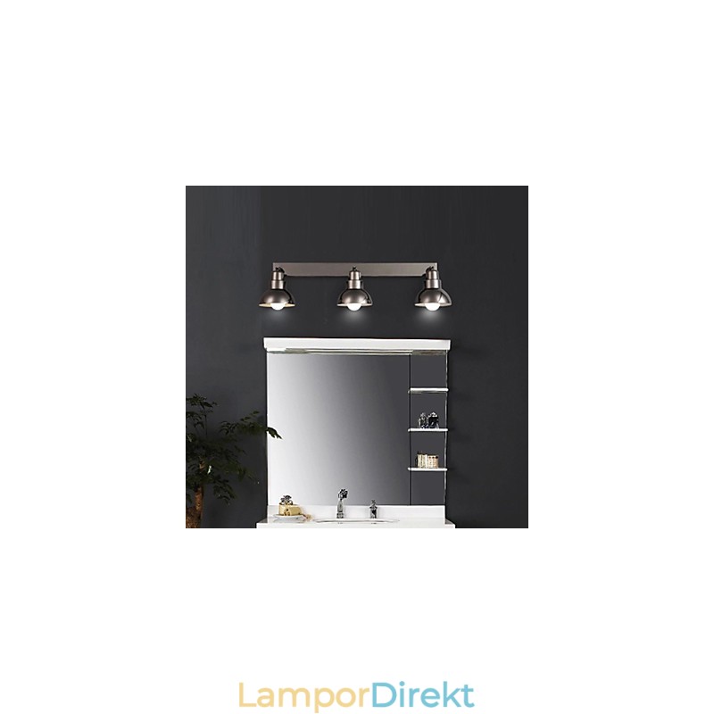 Flush Mount Triinal Huvud Ljus Vit Glas Aluminium Ram Mode Modern